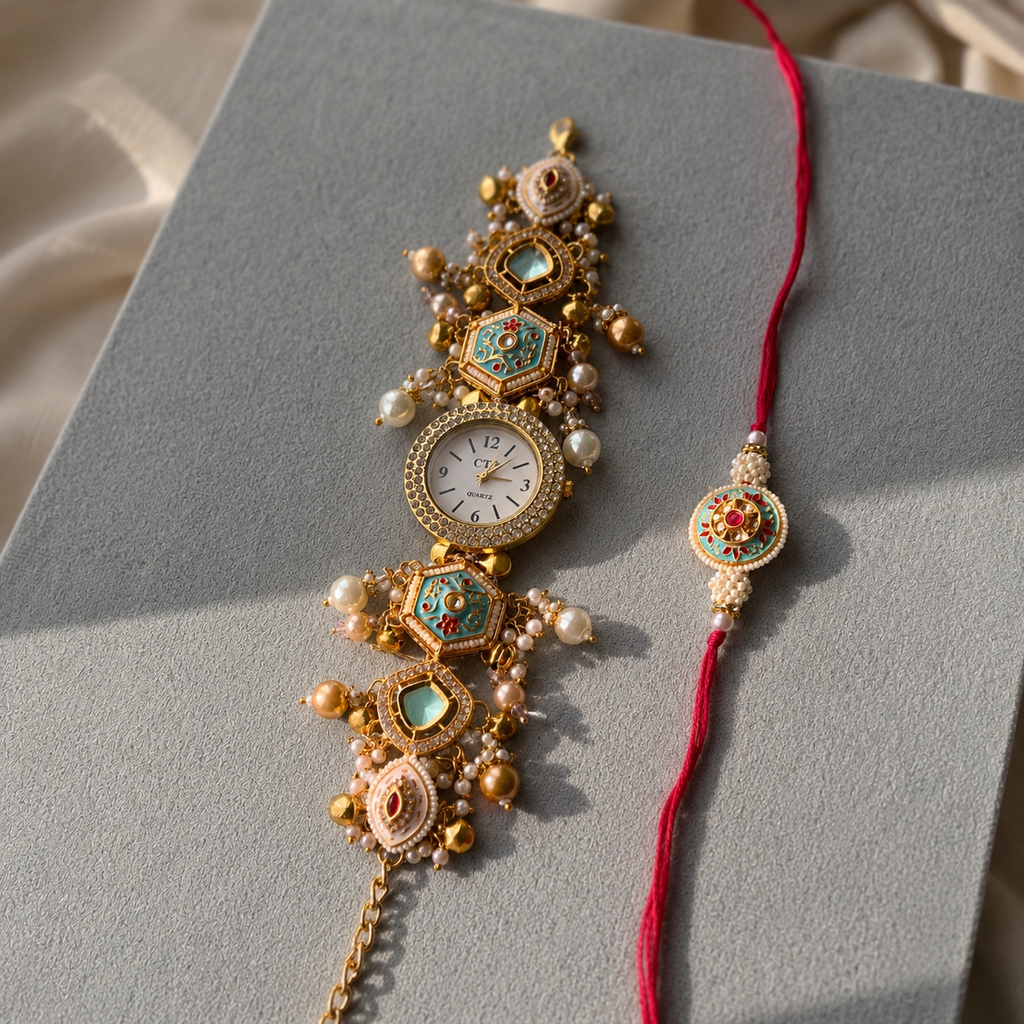 Kashmiri Royal watch Rakhi