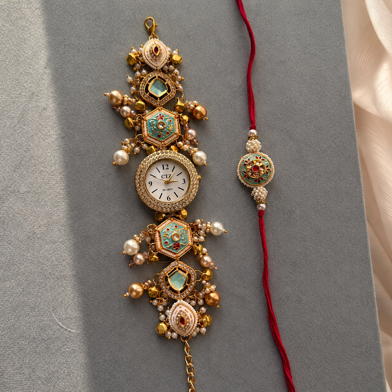 Kashmiri Royal watch Rakhi