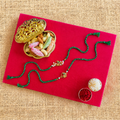 Hari Mayur Rakhi Set