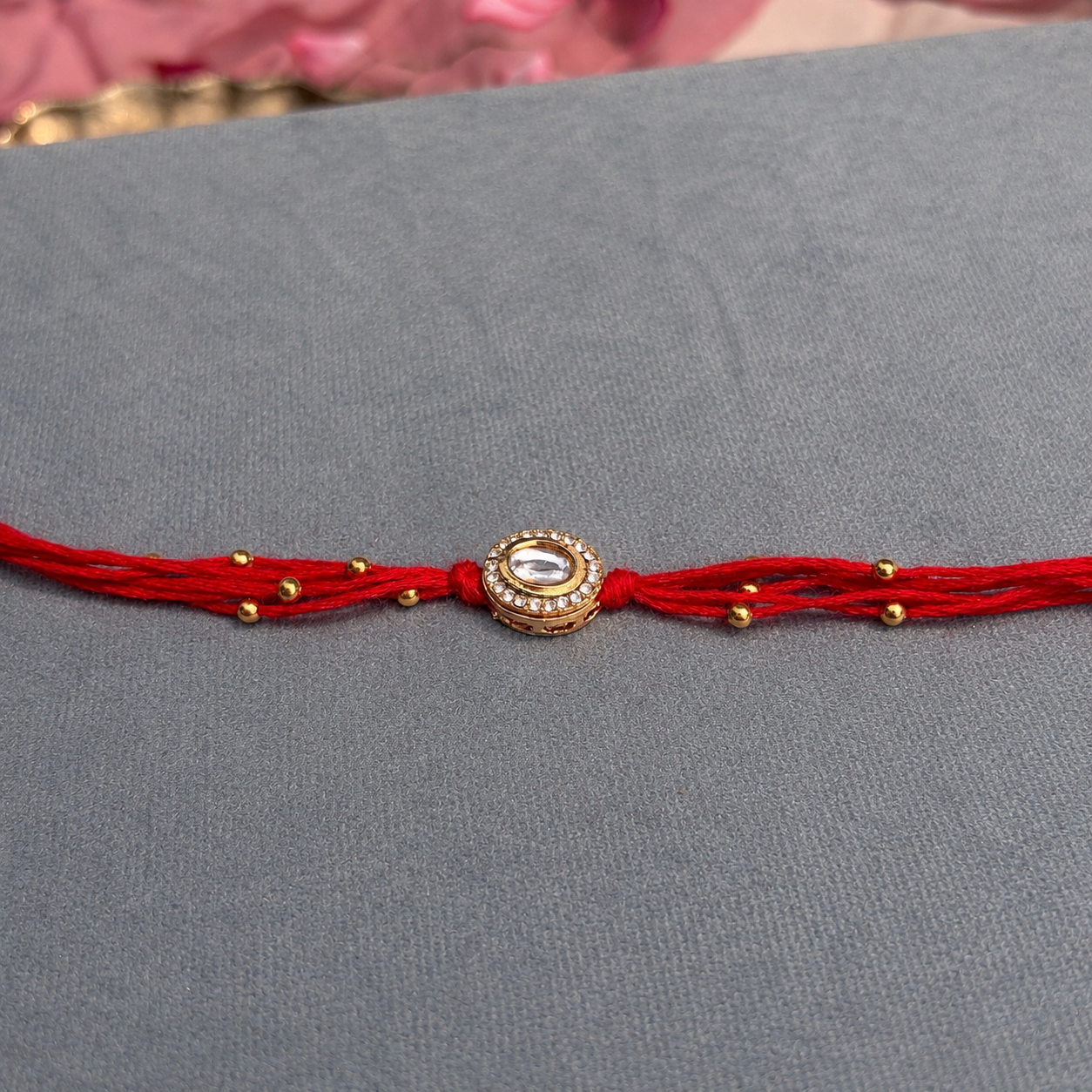 Kundan Halo Rakhi