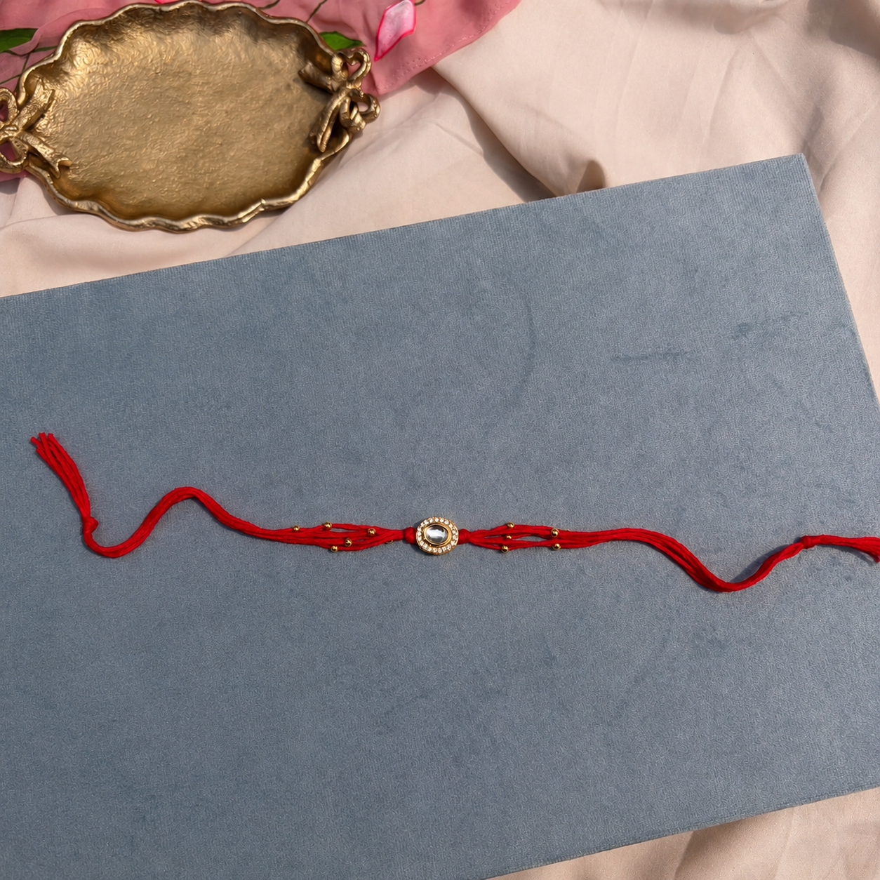 Kundan Halo Rakhi