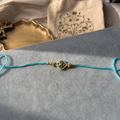 Aqua Kundan Rakhi