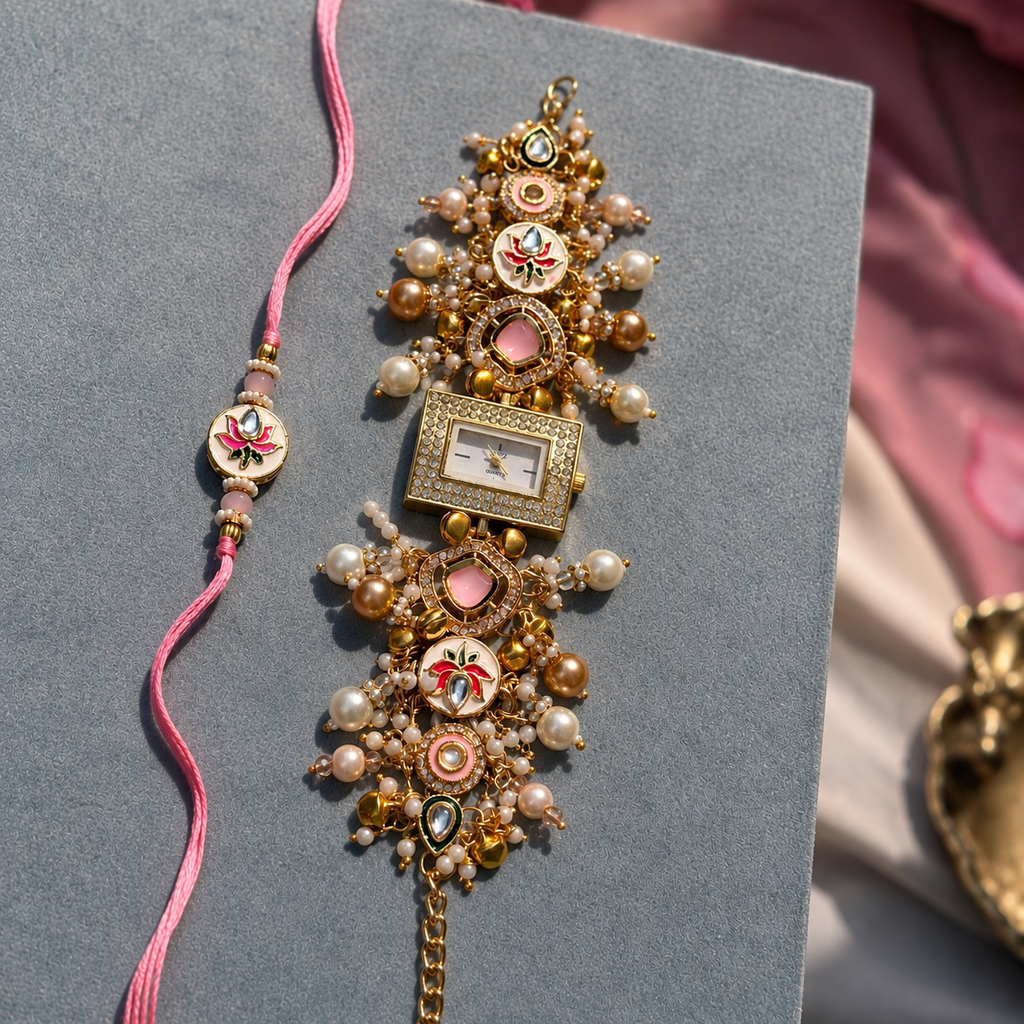 Kashmiri Royal watch Rakhi