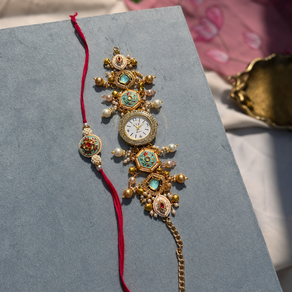 Kashmiri Royal watch Rakhi