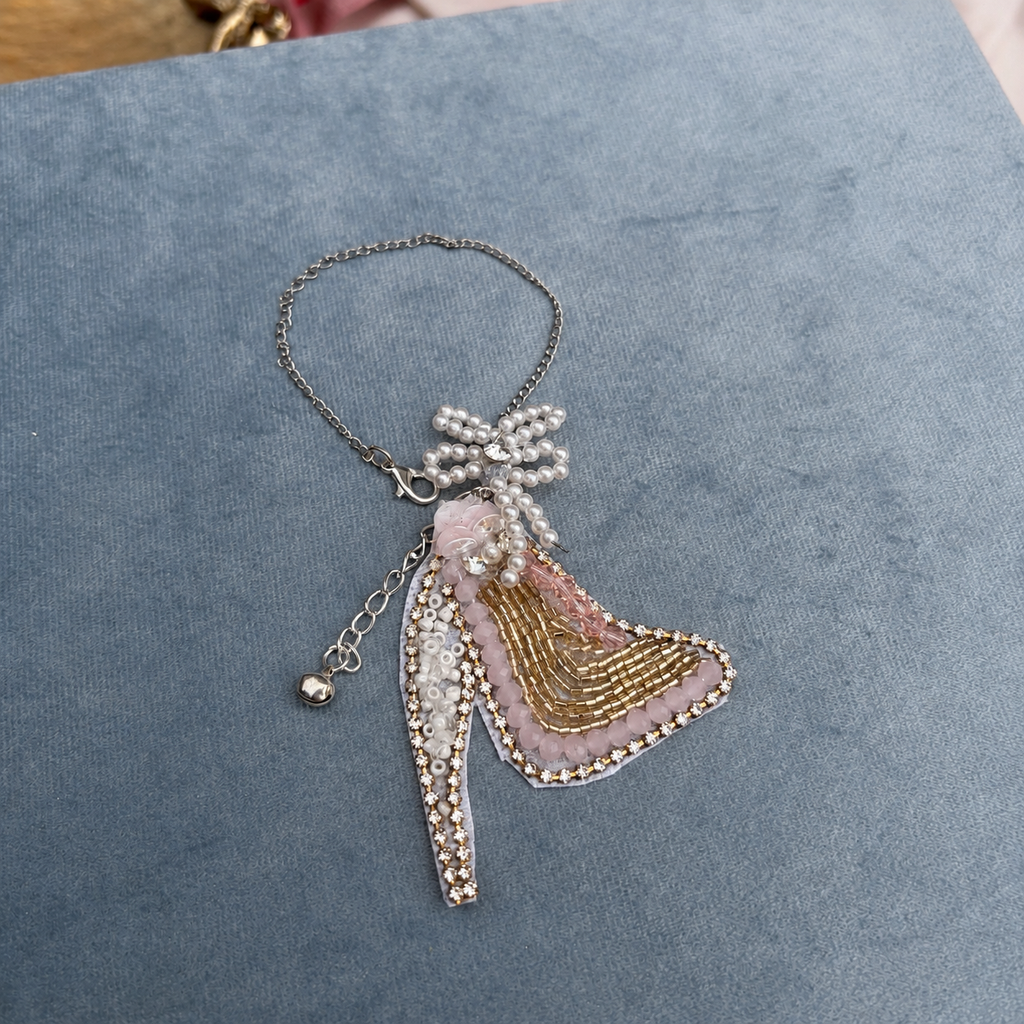 Blush Bow Sandle Rakhi