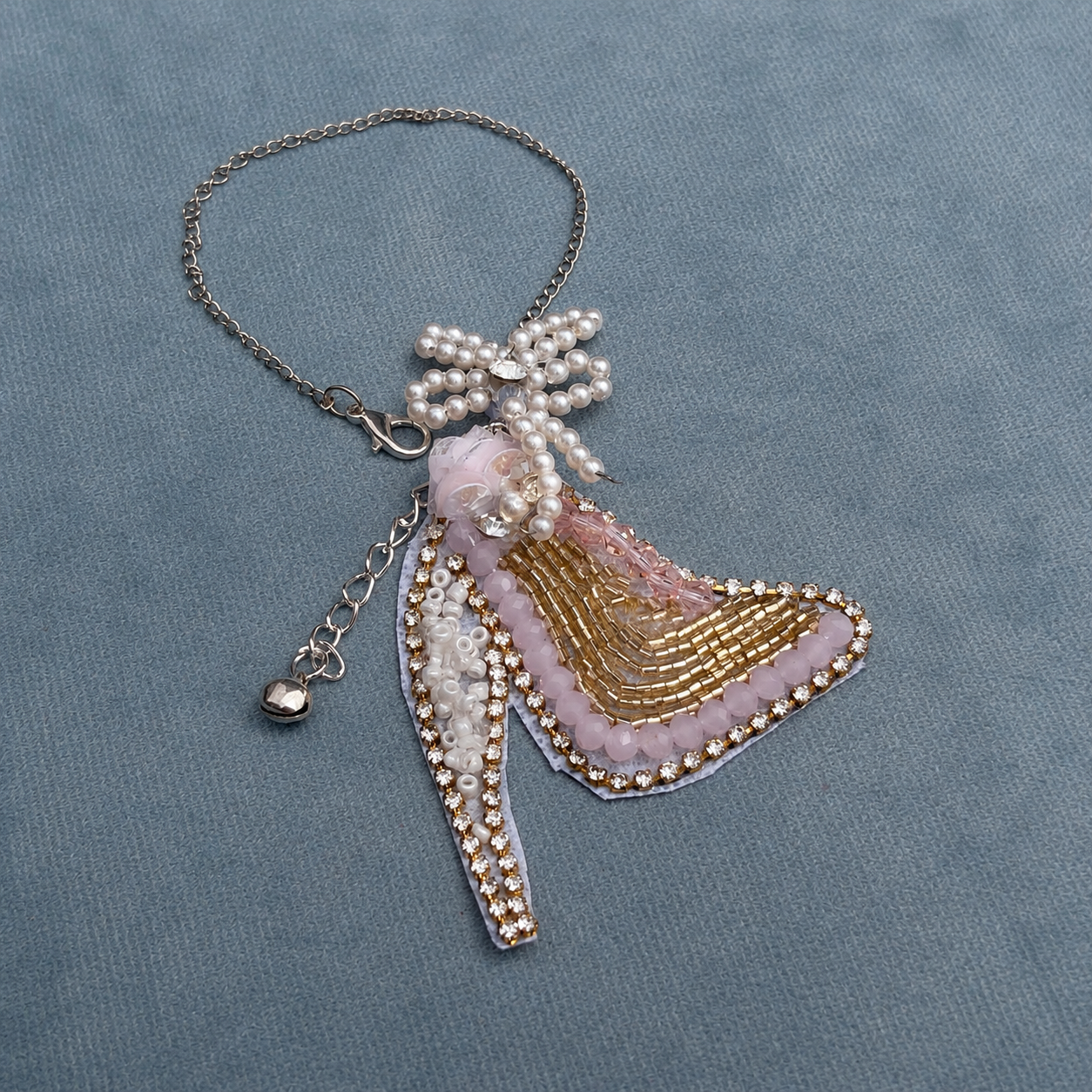 Blush Bow Sandle Rakhi