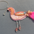 Flamingo Feather Charm Rakhi